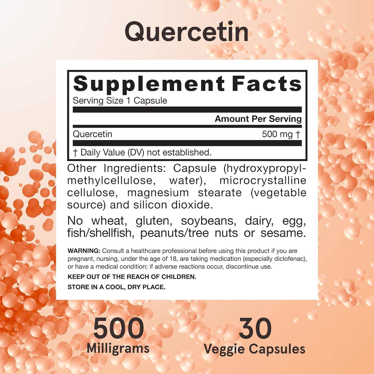image:imageJarrow Formulas Quercetin 500mg Capsules 200 Veggie Caps Supports Antioxidant Status Cardiovascular Health amp Immune Health 200 ServingsUnflavored