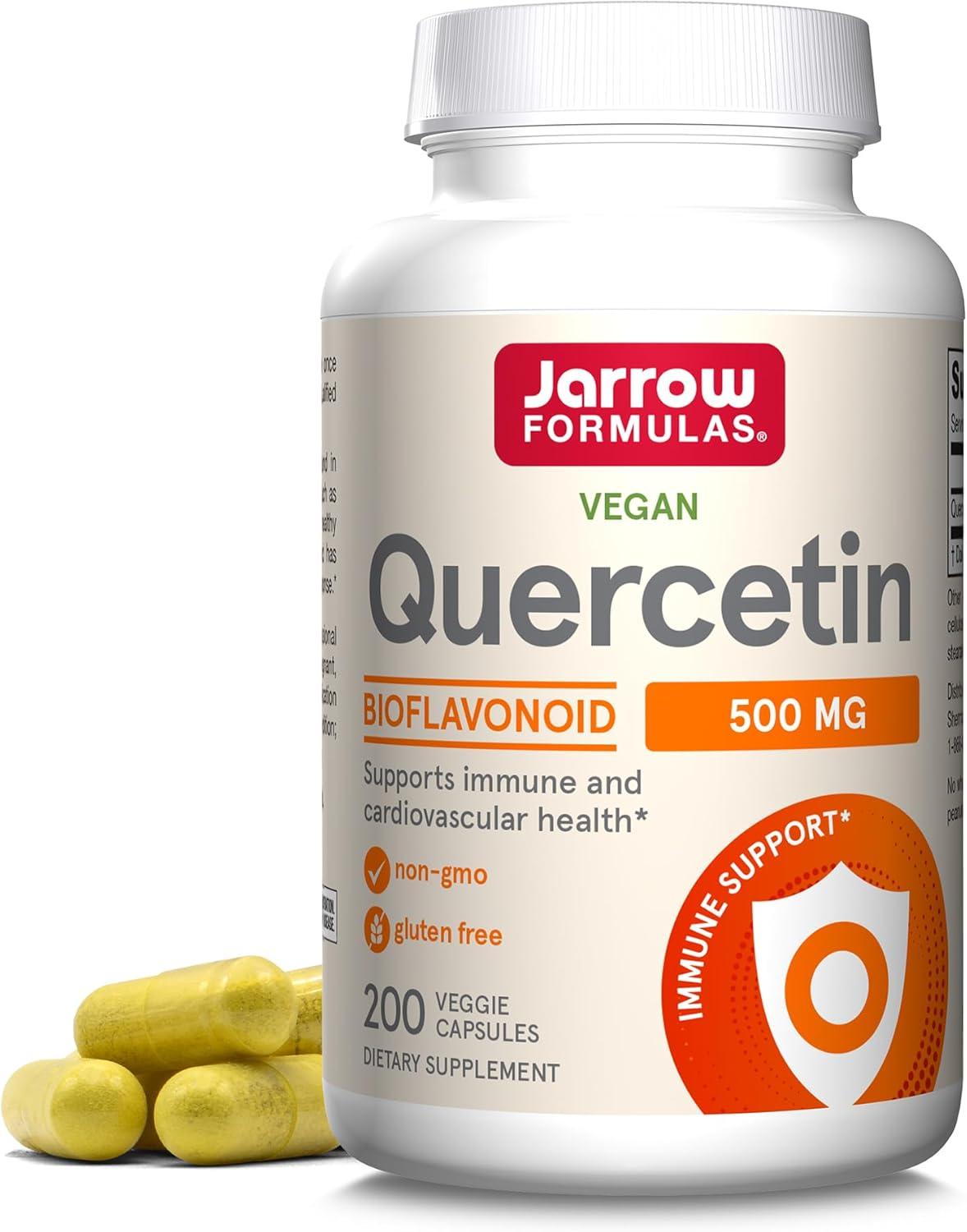 image:imageJarrow Formulas Quercetin 500mg Capsules 200 Veggie Caps Supports Antioxidant Status Cardiovascular Health amp Immune Health 200 ServingsUnflavored