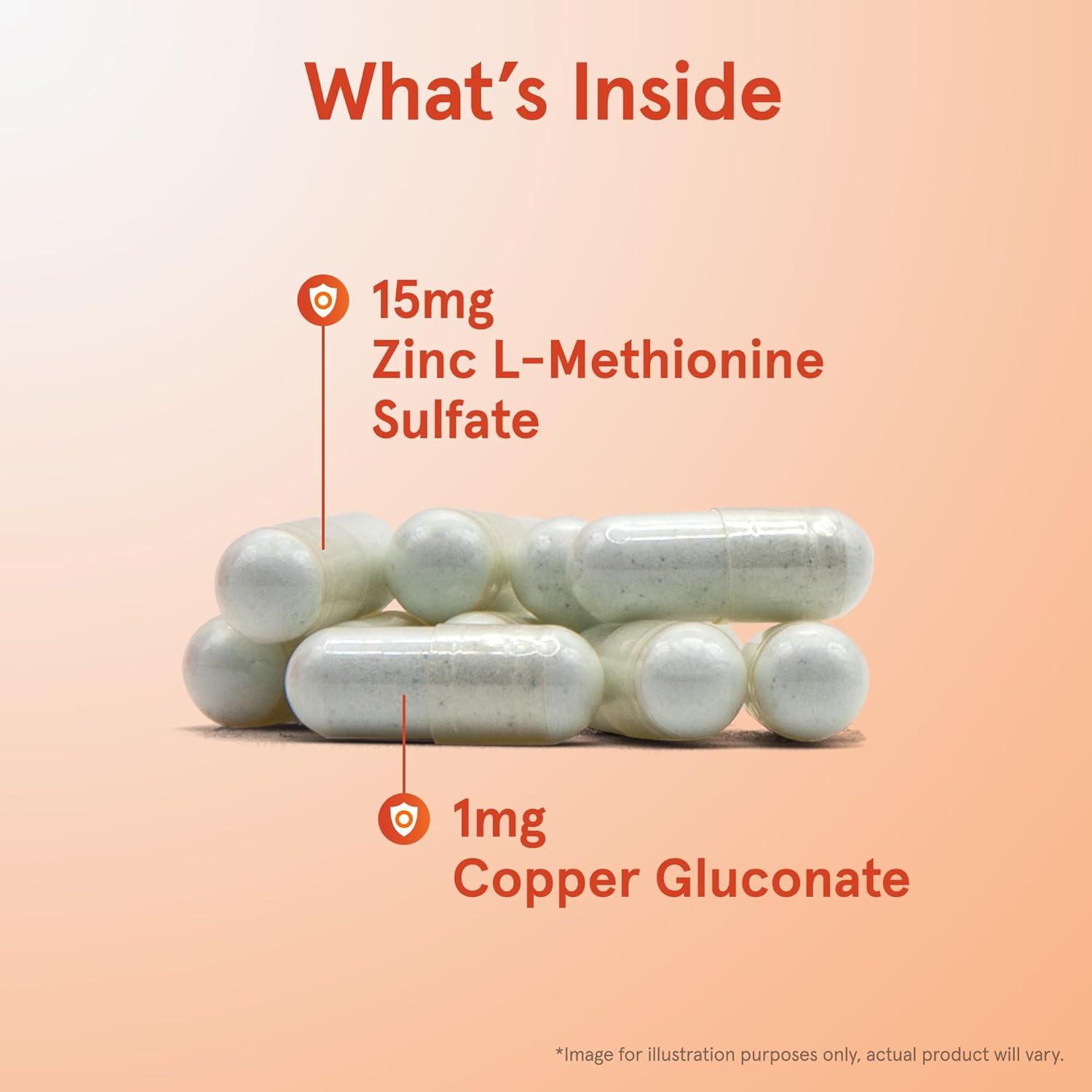 image:imageJarrow Formulas Zinc Balance 15 mg 100 Servings Veggie Caps Zinc with Copper Essential Minerals for Immune System Support Immune Support Supplement Gluten Free Copper Supplement Vegan