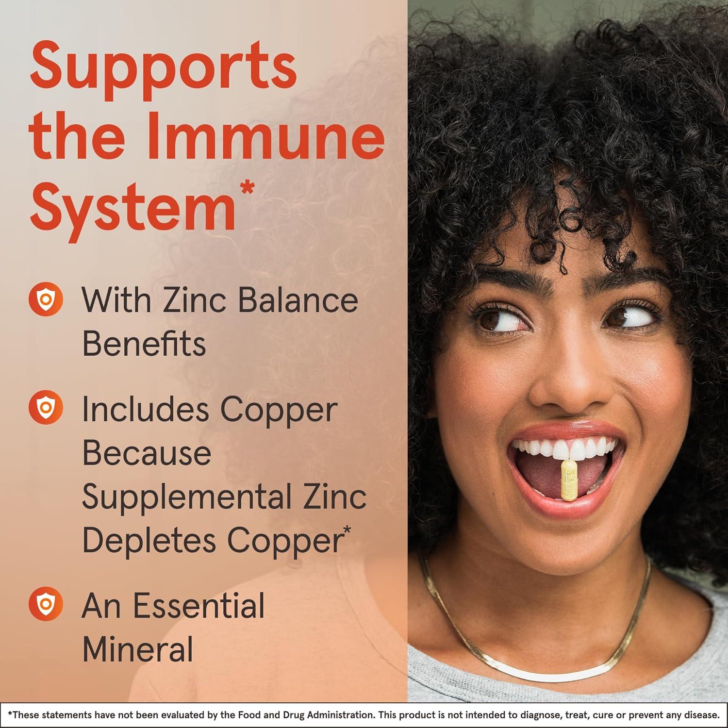 image:imageJarrow Formulas Zinc Balance 15 mg 100 Servings Veggie Caps Zinc with Copper Essential Minerals for Immune System Support Immune Support Supplement Gluten Free Copper Supplement Vegan