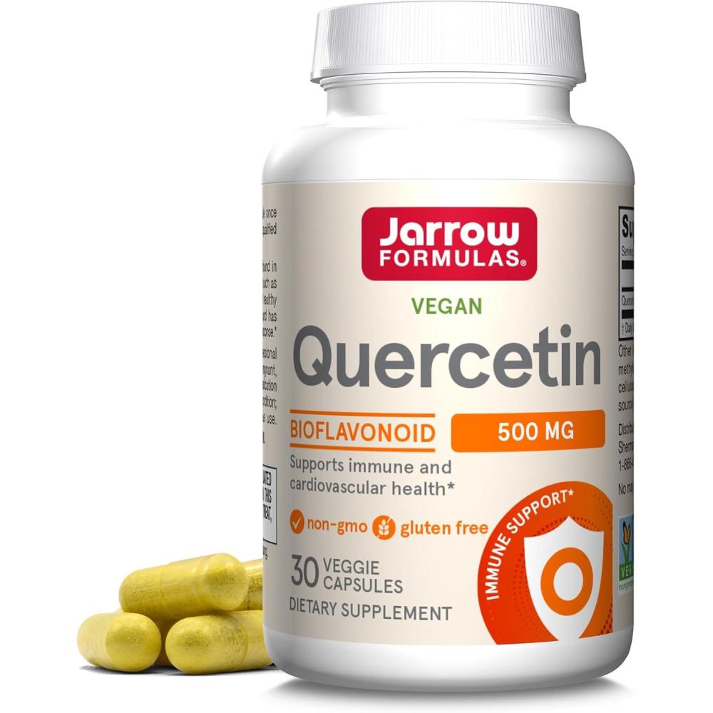 image:imageJarrow Formulas Quercetin 500mg Capsules 200 Veggie Caps Supports Antioxidant Status Cardiovascular Health amp Immune Health 200 ServingsUnflavored